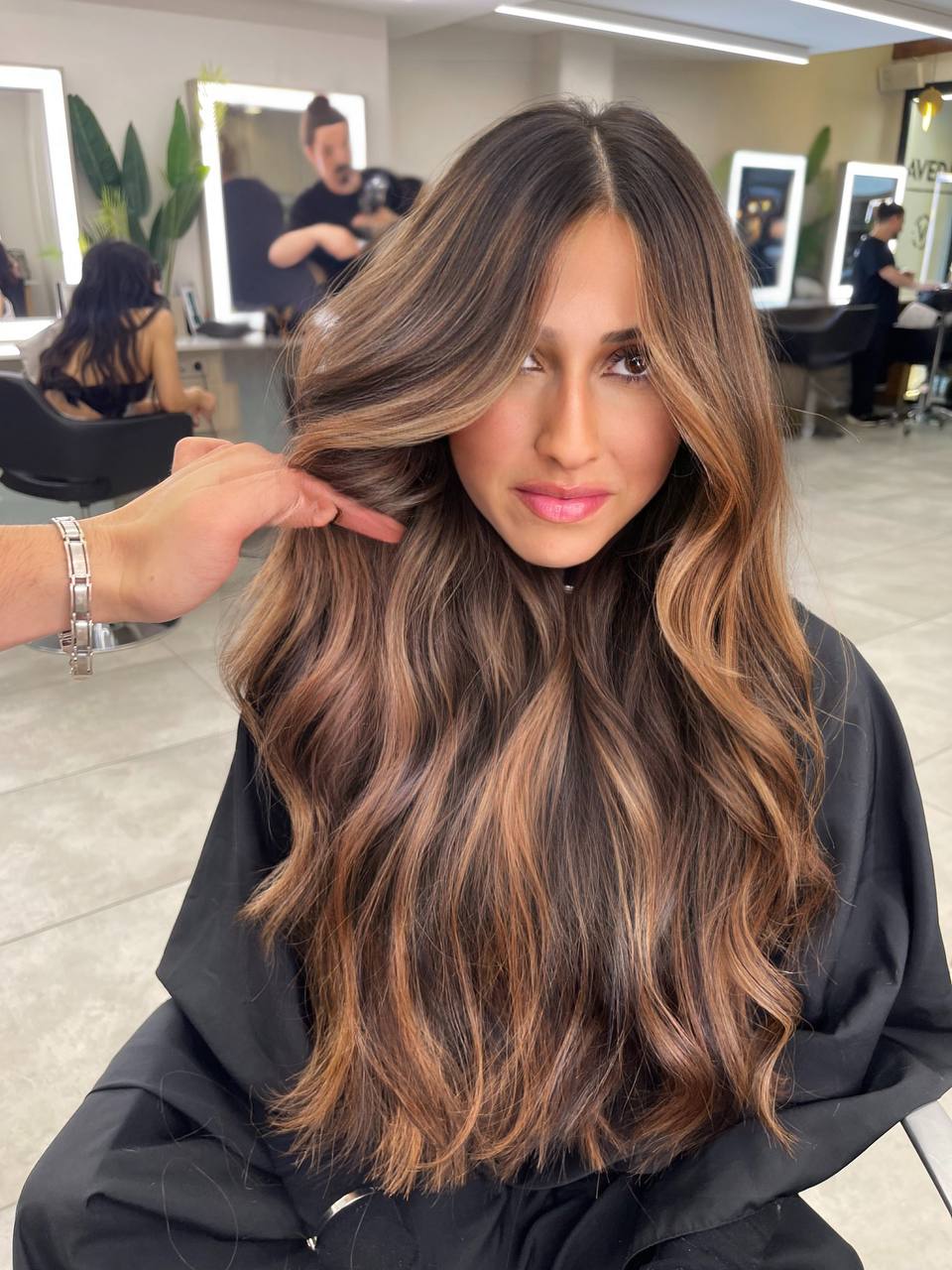 Dimensional brunette hair color transformation by Kasra Hair in Nişantaşı, Istanbul