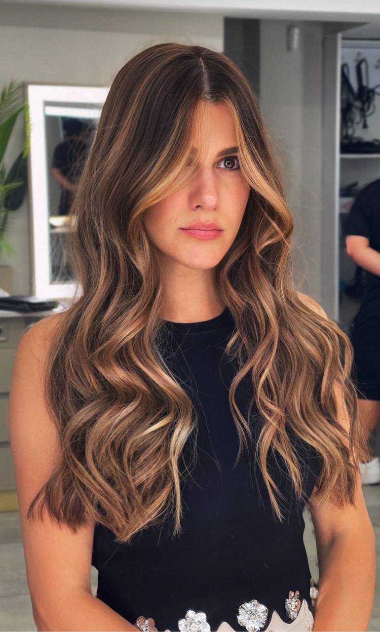 Dimensional brunette hair color by Kasra Hair Istanbul